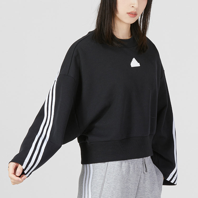 (WMNS) adidas Future Icons 3-stripes Sweatshirt 'Black' IB8494