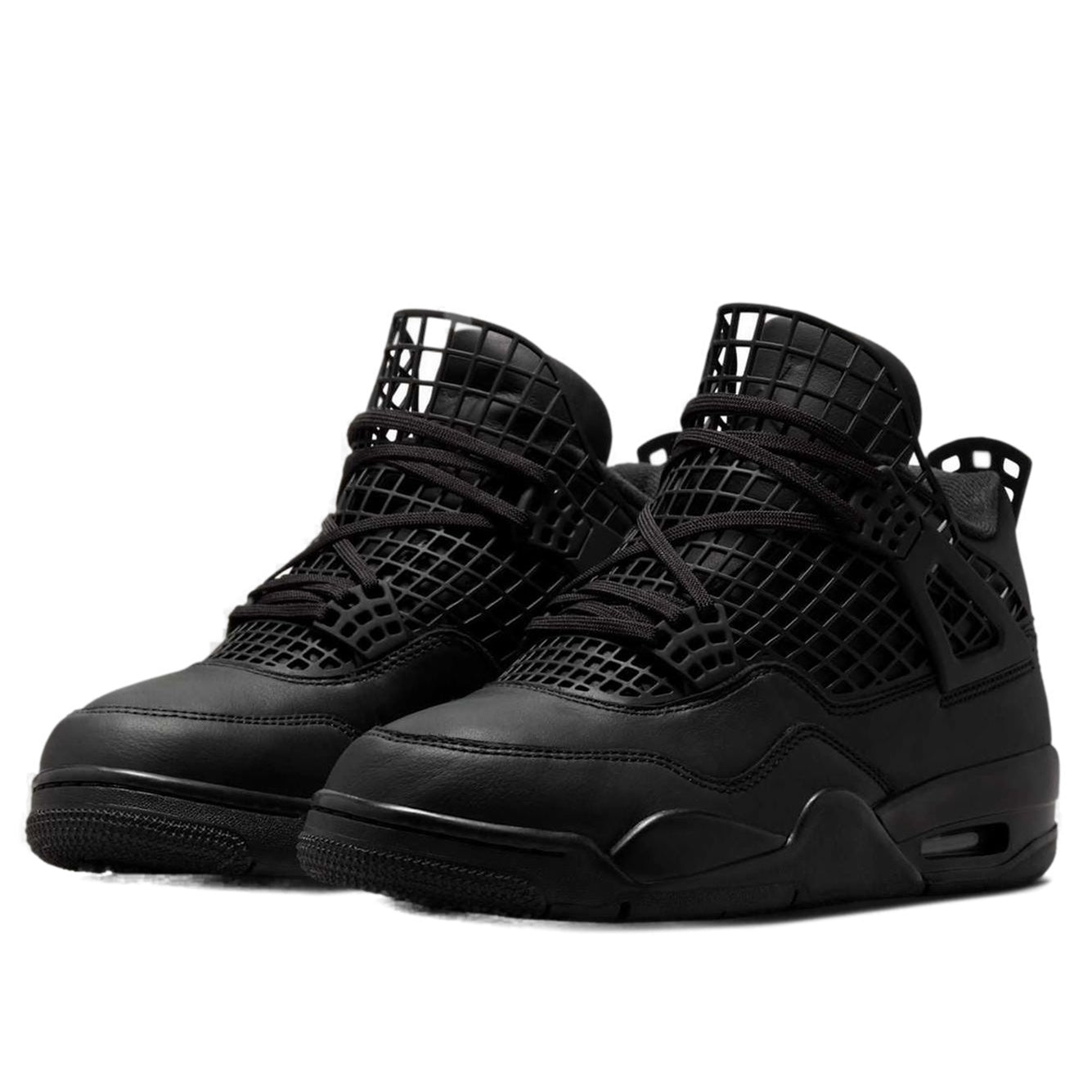 (WMNS) Air Jordan 4 Retro 'Net Black' FN7251-001