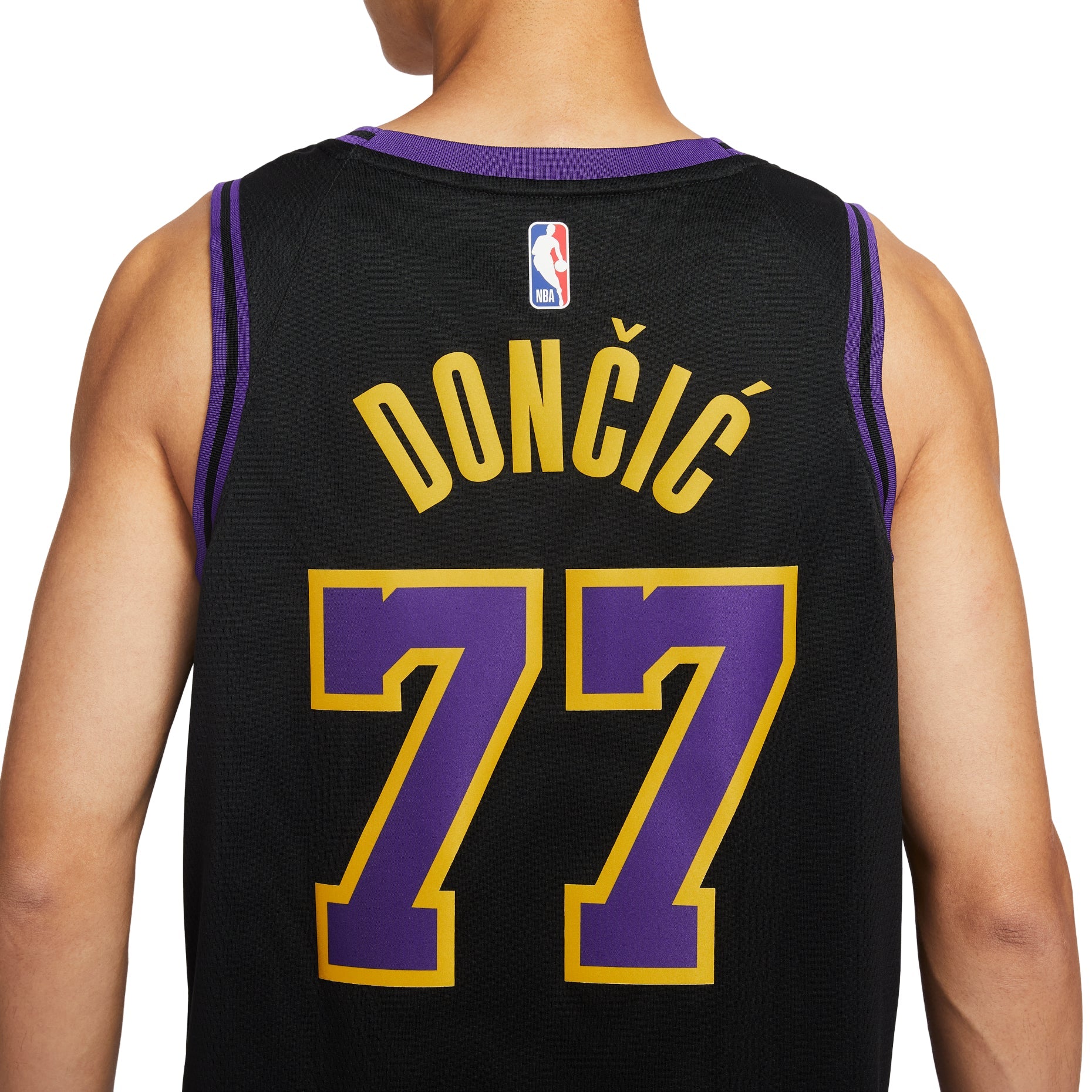 Nike Dri-FIT NBA Luka Doncic 2023/24 Los Angeles Lakers City Edition Swingman Jersey 'Black' DX8506-014
