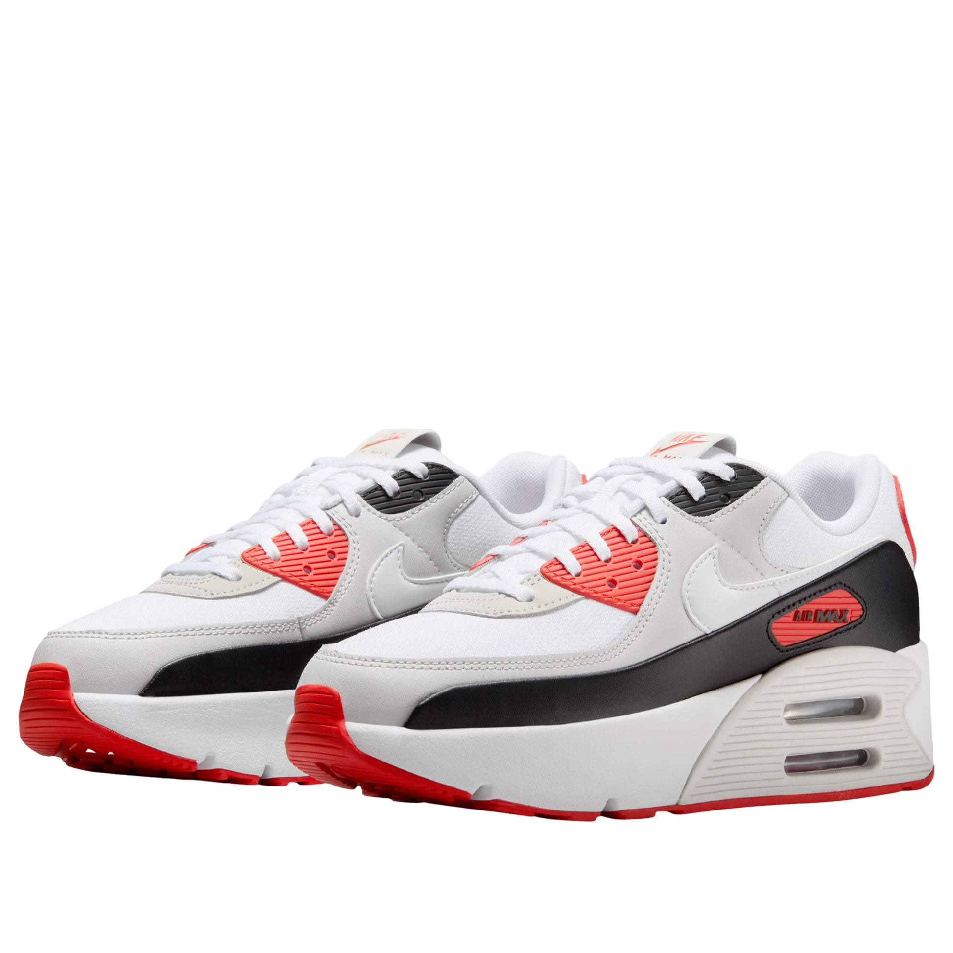 (WMNS) Nike Air Max 90 LV8 'White Black Picante Red' FD4328-114