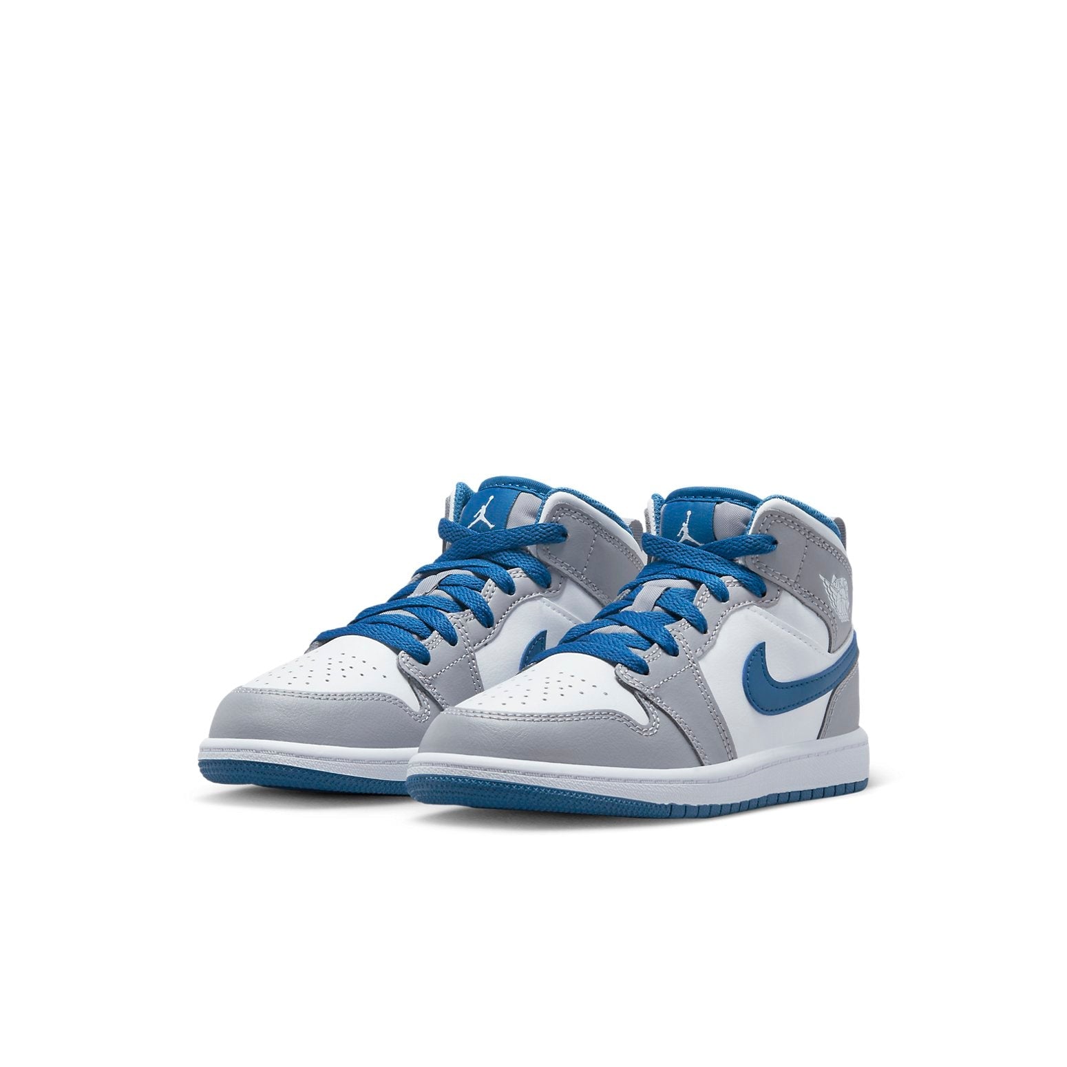 (PS) Air Jordan 1 Mid 'Cement True Blue' DQ8424-014