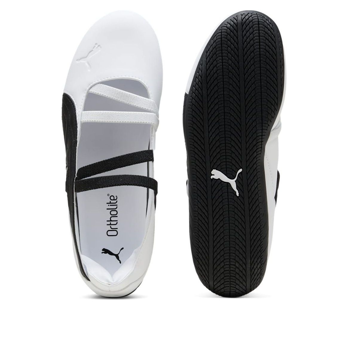(WMNS) PUMA Speedcat Ballet Leather 'White Black' 406144-03