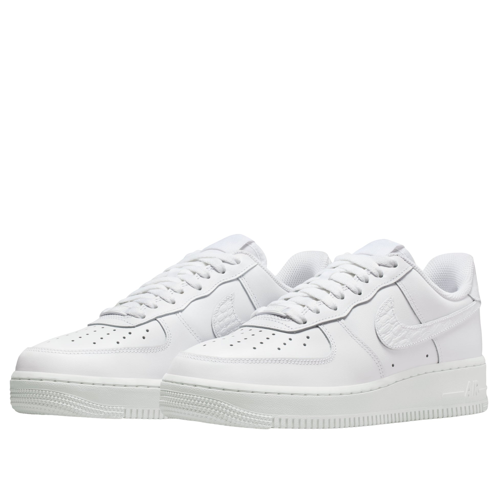 (WMNS) Nike Air Force 1 Low Pebble Croc 'White' IO4837-100