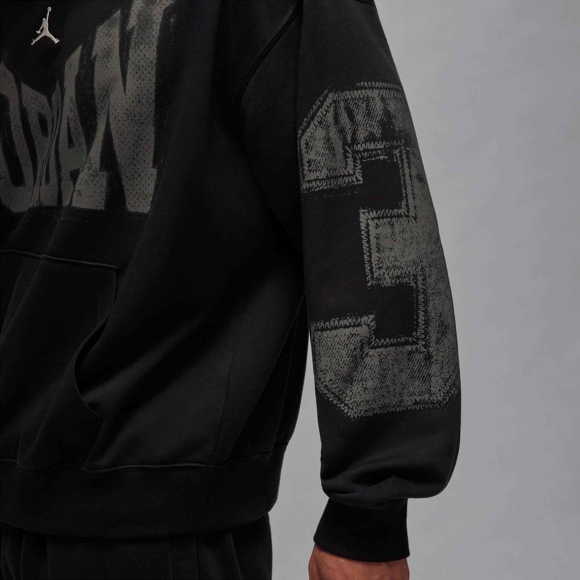 Air Jordan Brooklyn Collegiate Pullover Oversized Hoodie 'Black Sail' HV0093-010