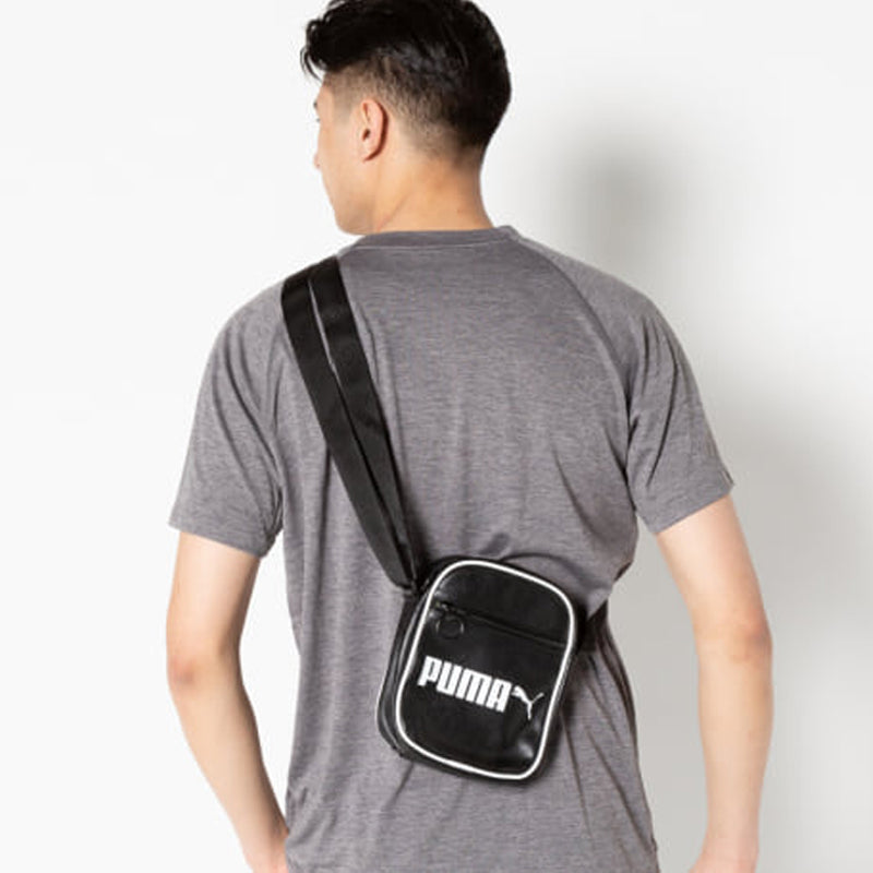 PUMA Campus Portable Retro Bag 'Black White' 076641-01