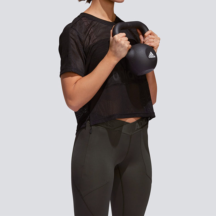 (WMNS) adidas Badge of Sport Tee 'Black' DX7534