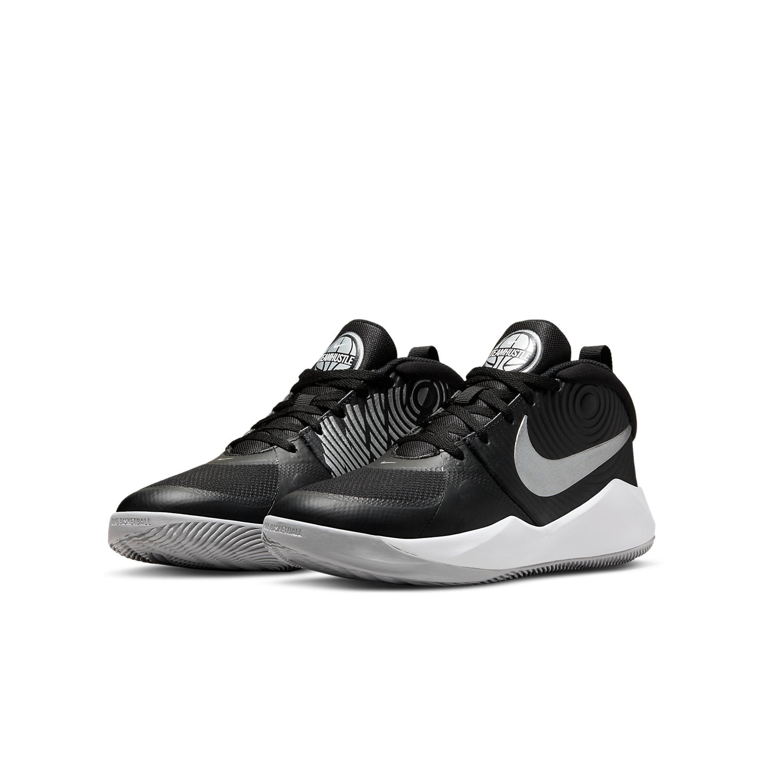(GS) Nike Team Hustle D 9 'Black Silver' AQ4224-001