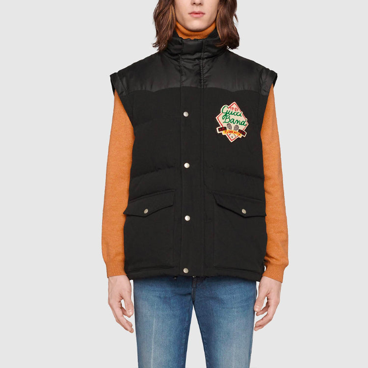 Gucci Down Jacket With Detachable Sleeves 'Black' 641311-Z8AMD-1043