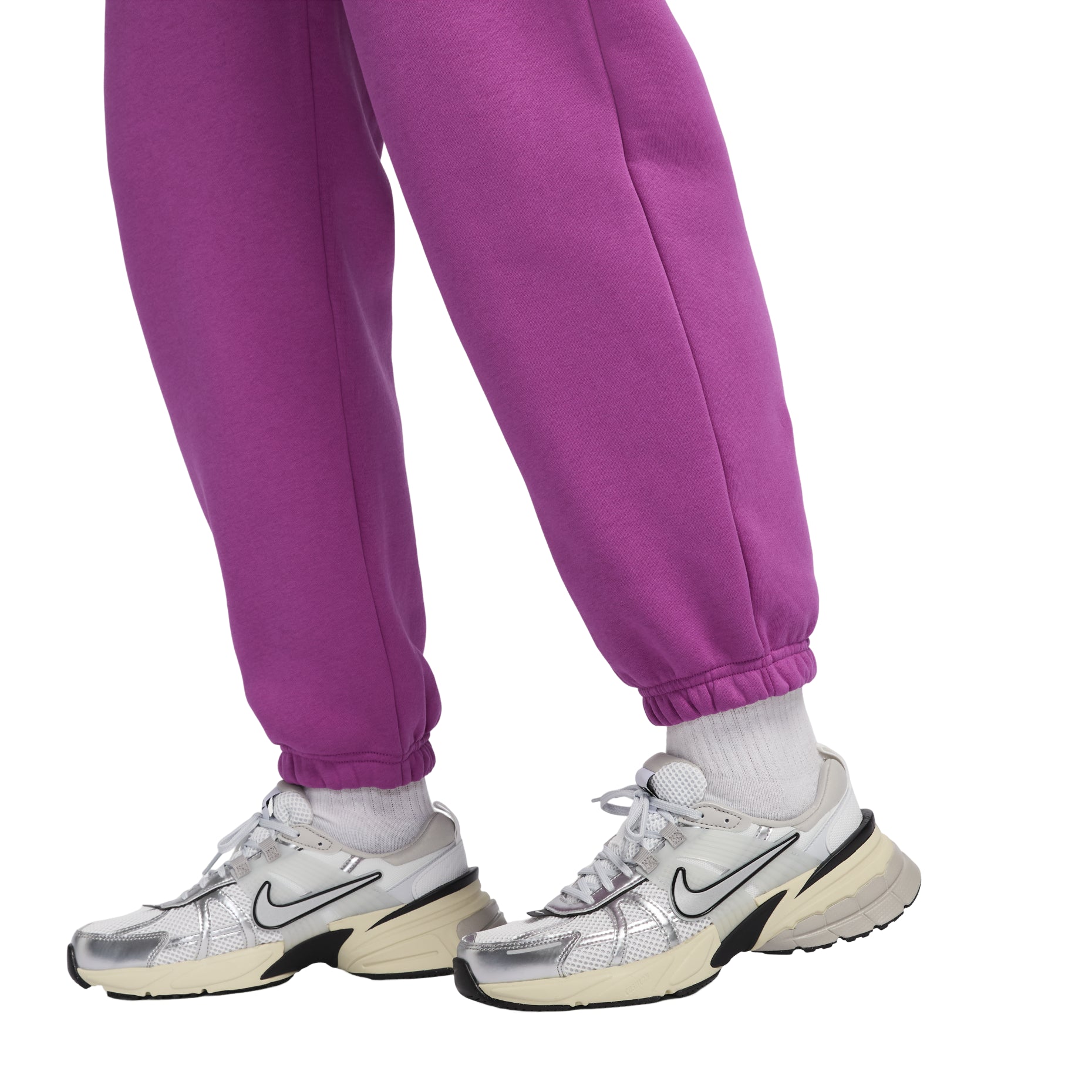 (WMNS) Nike Sportswear Phoenix Fleece High-Waisted Pants 'Hot Fuchsia' FZ5997-518
