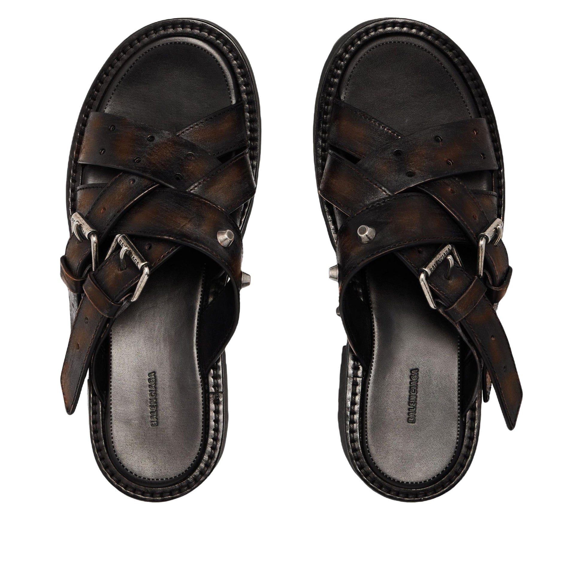 (WMNS) Balenciaga Venom Open Mule 'Brown' 866569WBEQ32824