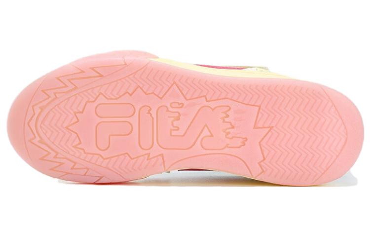 (WMNS) FILA FUSION Lifestyle Basketball Heritage Sneakers 'White Blue Pink' T12W323205FWS