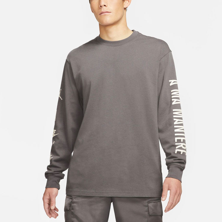 Air Jordan x A Ma Maniere Long Sleeves T-Shirt Asia Sizing 'Grey' CV3449-099