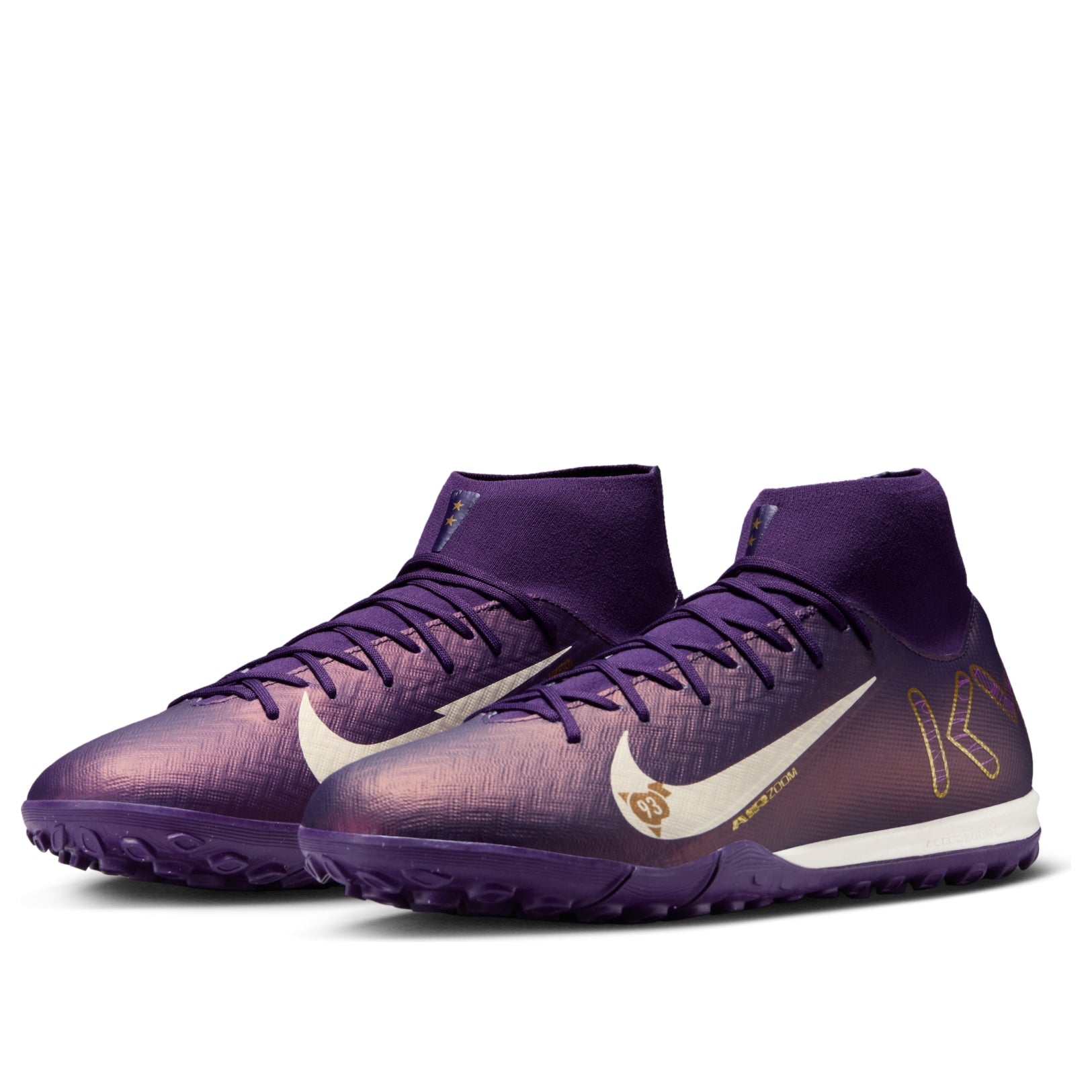 Nike Mercurial Superfly 10 Academy TF 'Kylian Mbapp-Grand Purple Pale Ivory' FQ8333-500