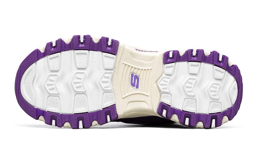 (GS) Skechers D'lites Boots 'White Purple' 664200L-NTPR