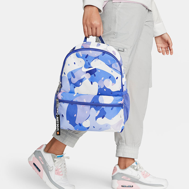Nike Brsla Jdi Mini Bkpk-Aop Athleisure Casual Sports Backpack Student schoolbag Unisex Blue DQ5163-411