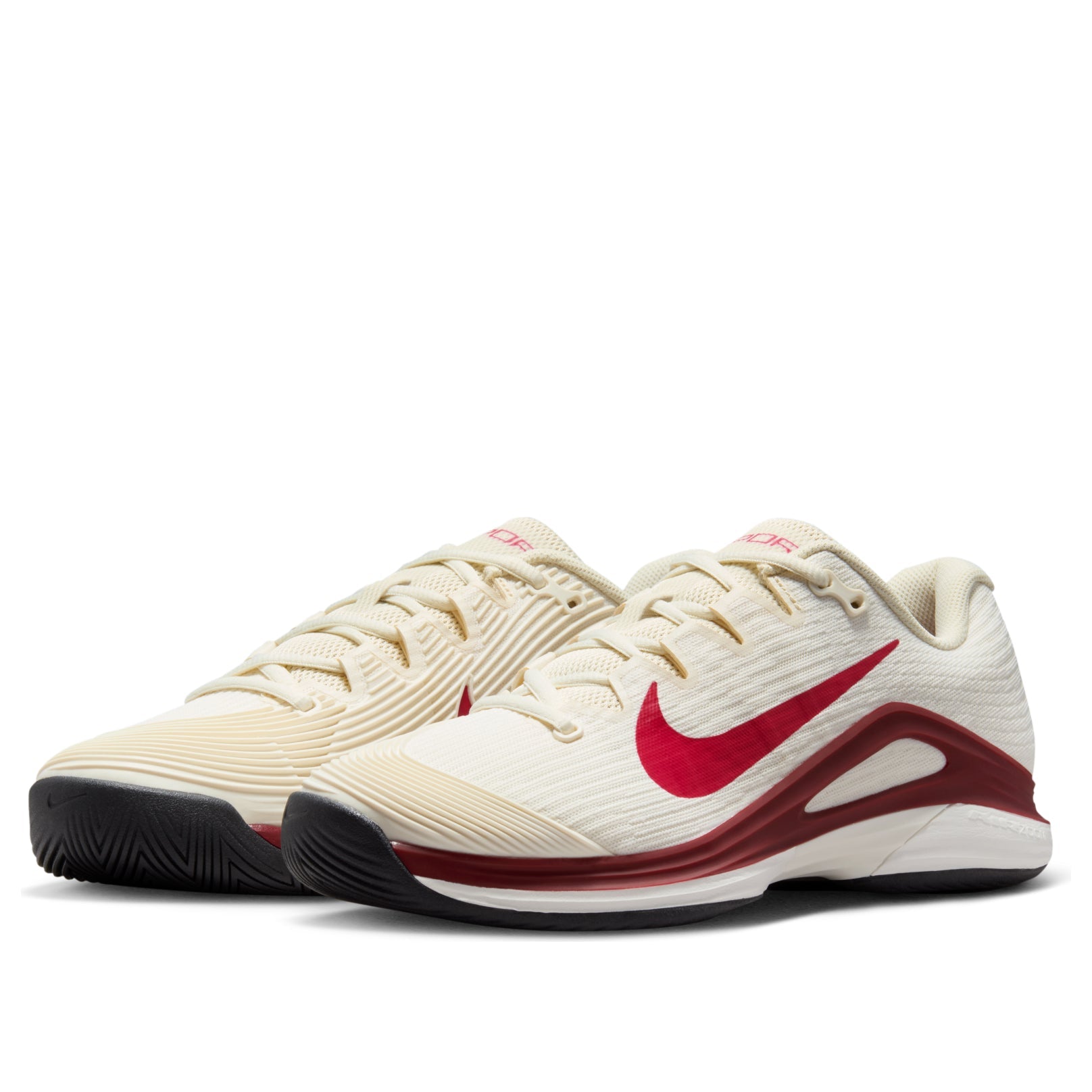 (WMNS) Nike Court Air Zoom Vapor 12 HC 'Pale Ivory Rush Pink Team Red' FV5554-104