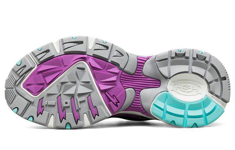 (WMNS) Skechers Stamina 'Black Purple Blue' 149045-BKMT