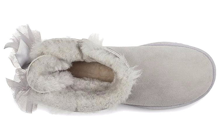 (WMNS) UGG Mini Bailey Tulle Bow 'Grey' 1019994-GRV