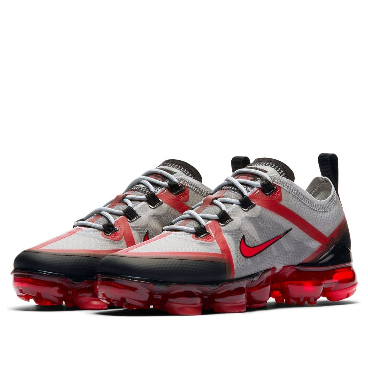 (GS) Nike Air VaporMax 2019 'Light Smoke Grey University Red' AJ2616-017