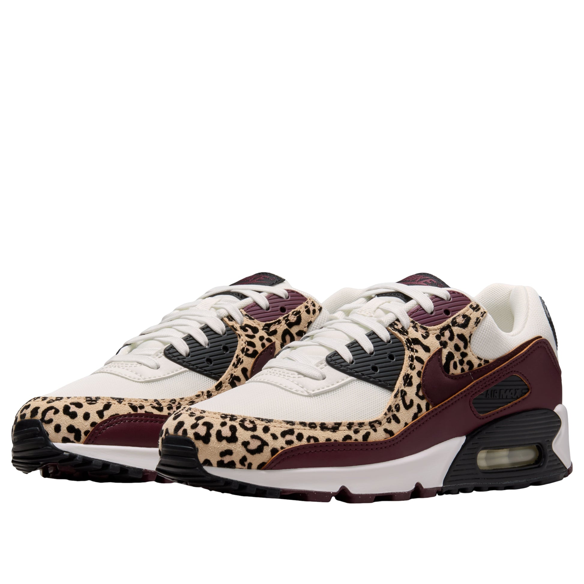 (WMNS) Nike Air Max 90 'Leopard Burgundy' IF1619-102
