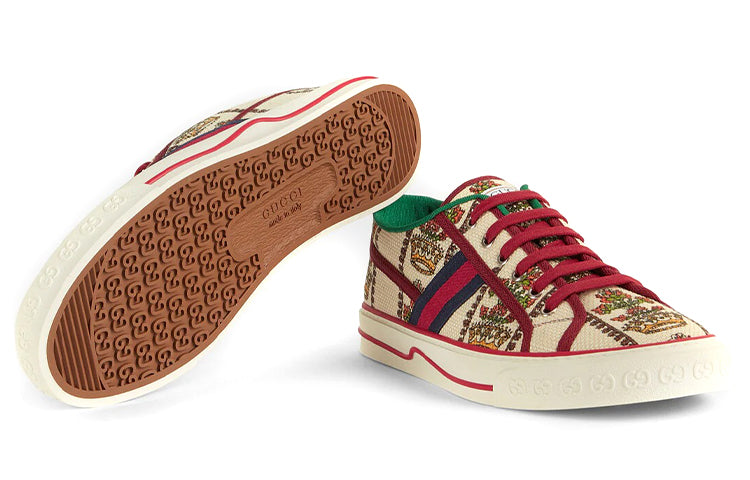Gucci Tennis 1977 Shoes 'White Red Green' 677651-UH230-8473