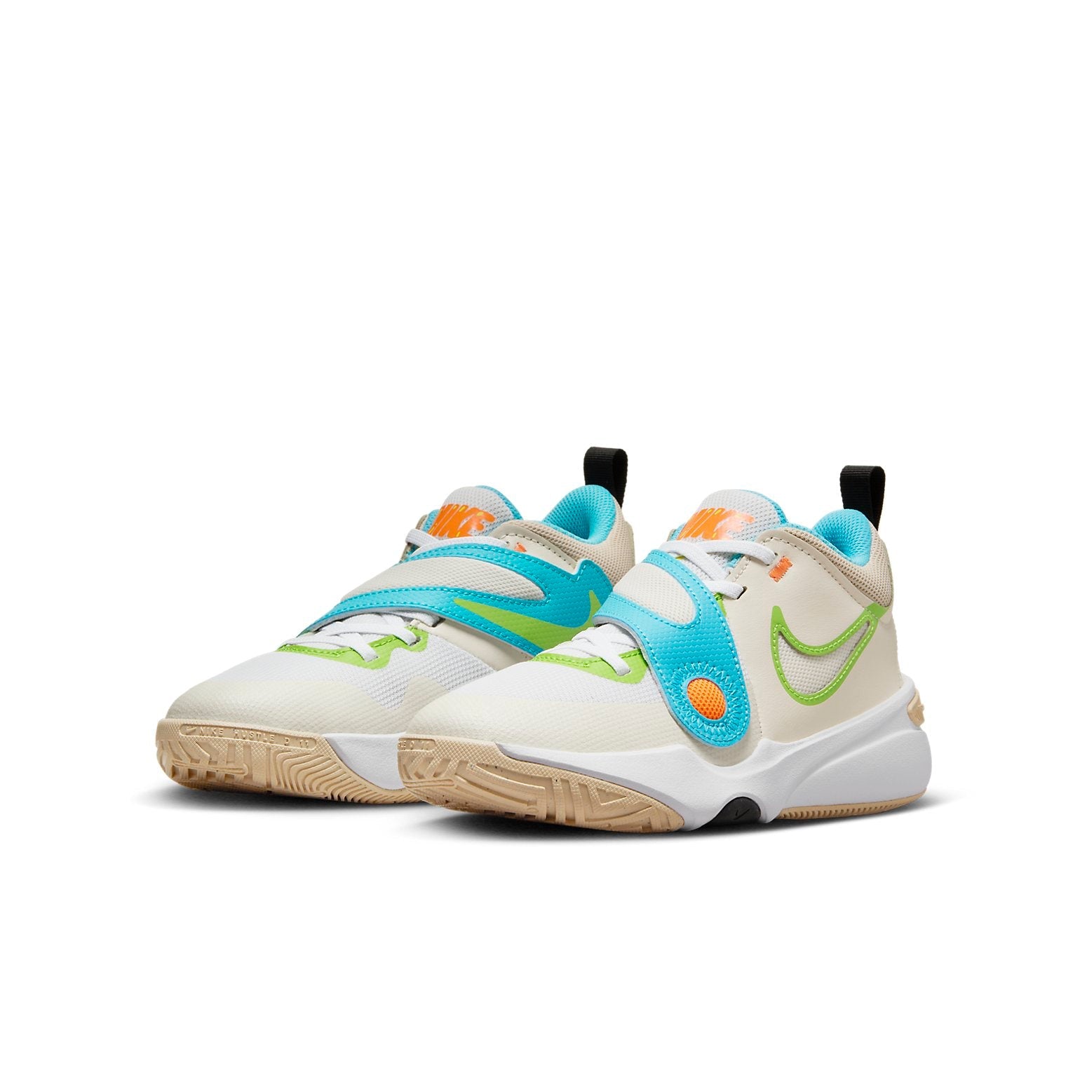 (GS) Nike Team Hustle D 11 Basketball Shoes 'Sanddrift Action Green' FN8904-131