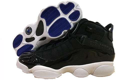 (GS) Air Jordan 6 Rings 'Black Blue' 323419-016