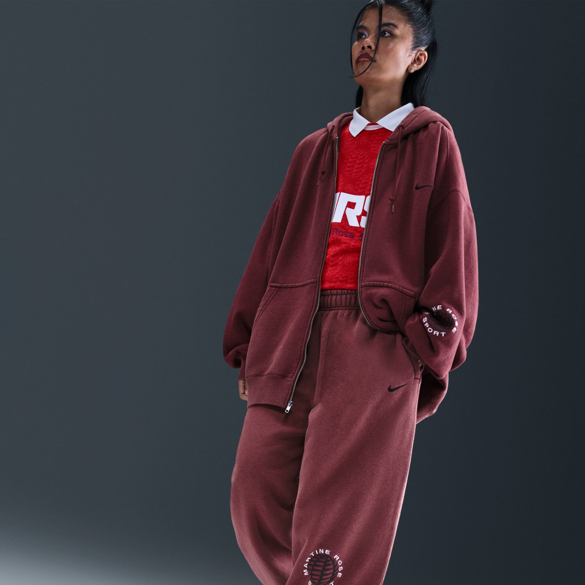 Nike x Martine Rose Fleece Trousers 'Red' HM9033-613