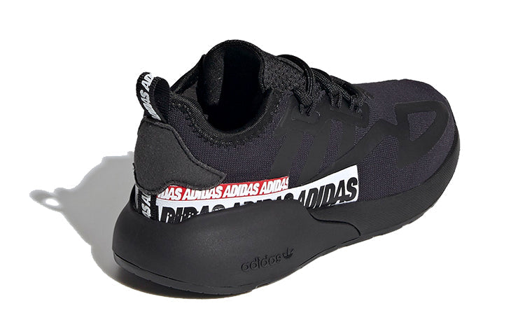 (GS) adidas ZX 2K J 'Wordmark Heel Stripe - Black' FX5226