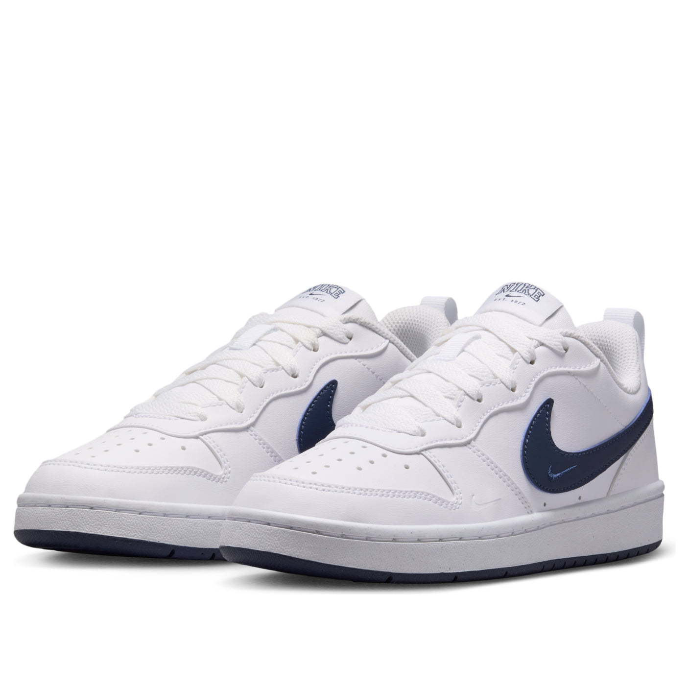 (GS) Nike Court Borough Low 'White Midnight Navy' IV5964-100