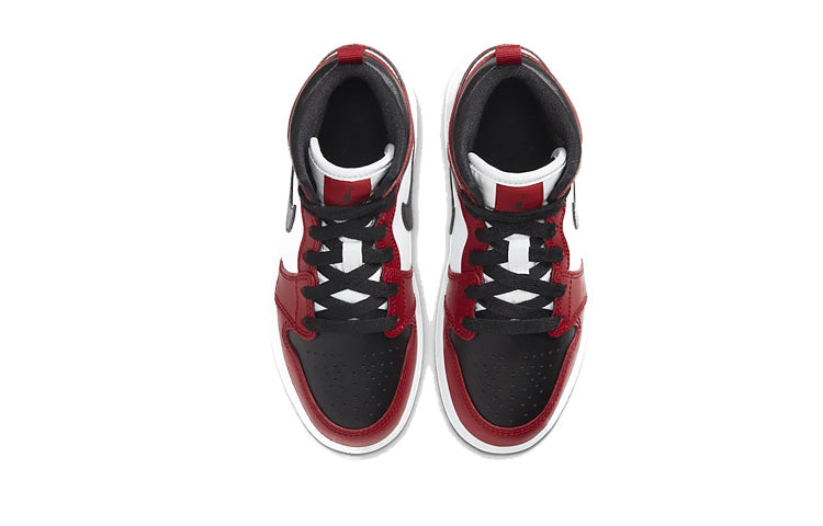 (PS) Air Jordan 1 Mid 'Chicago Black Toe' 640734-069