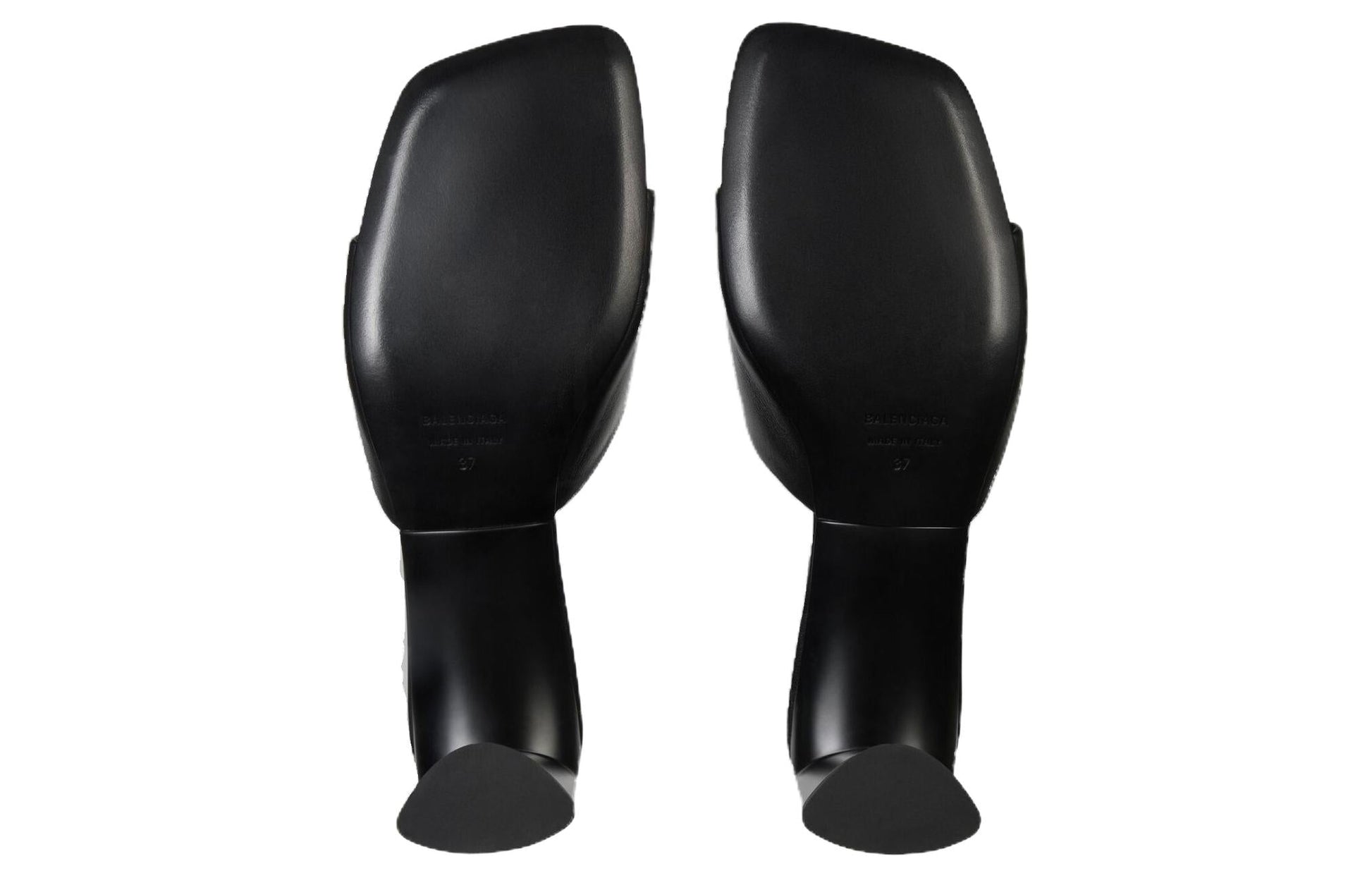 (WMNS) Balenciaga Duty Free 60mm Sandals 'Black Shiny Soft Sheepskin' 787303WBCW01000