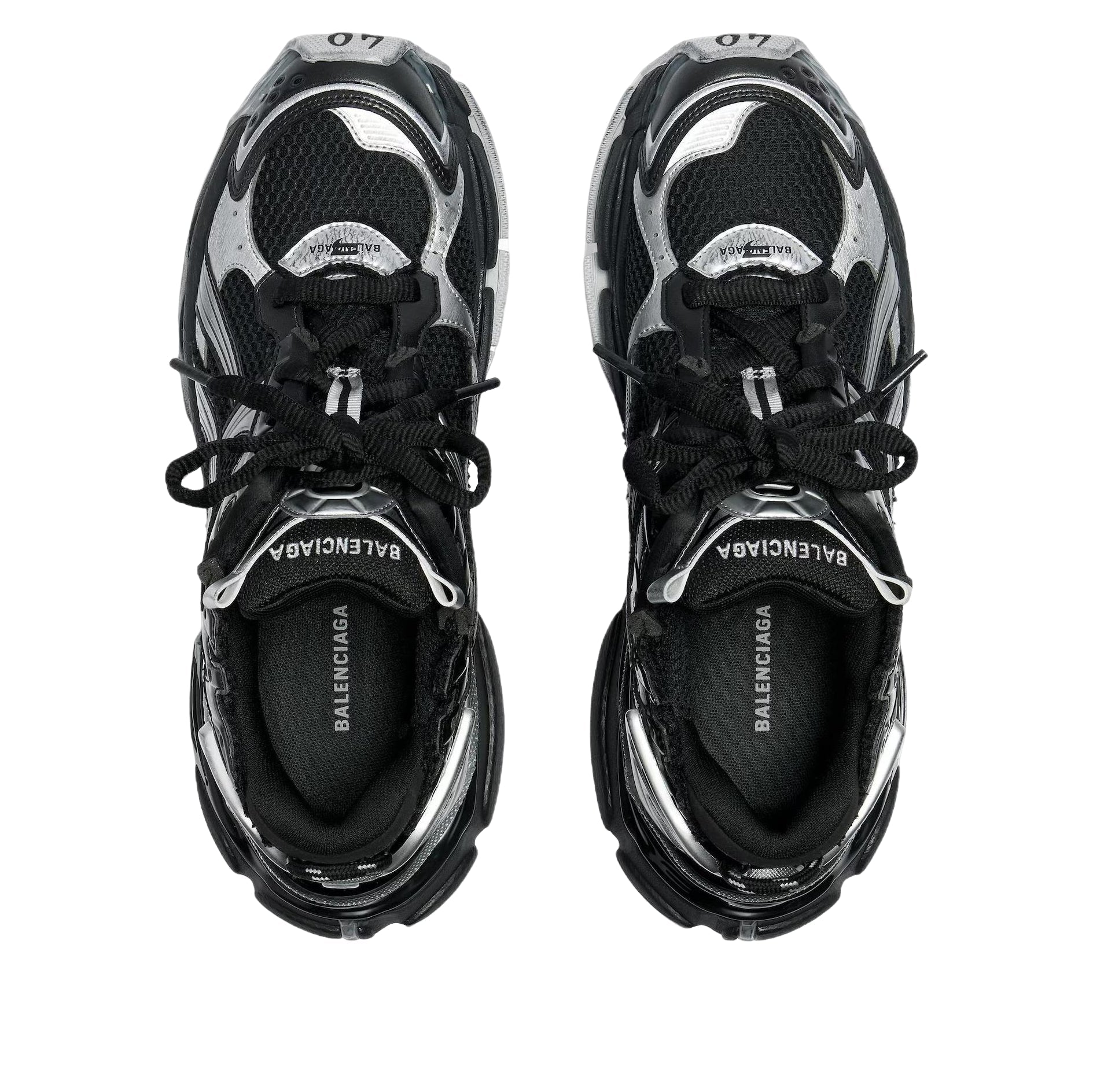 Balenciaga Runner Sneaker 'Black Silver' 772774W3RMU1100