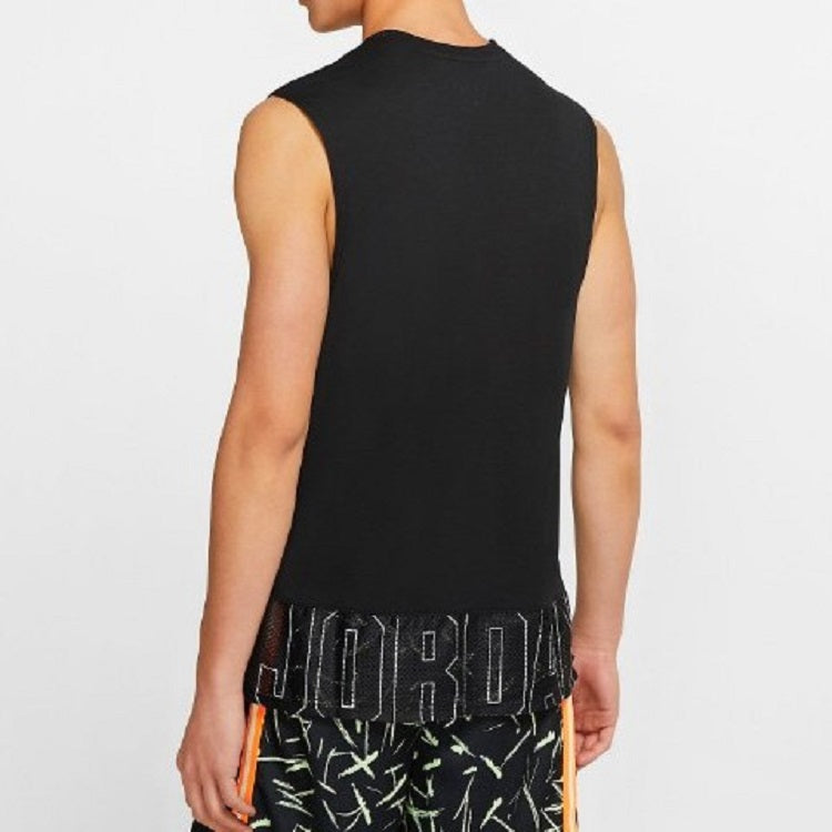 Air Jordan Basketball Training Sports Sleeveless Vest Black CJ4576-010