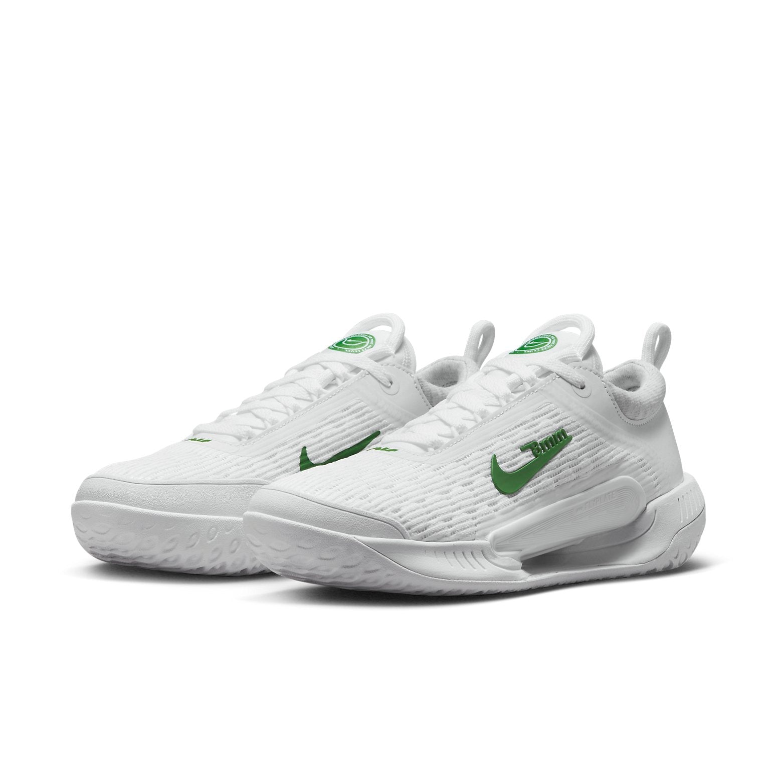 (WMNS) Nike Court Air Zoom NXT Hard Court Tennis Shoes 'White Kelly Green' DV3282-102