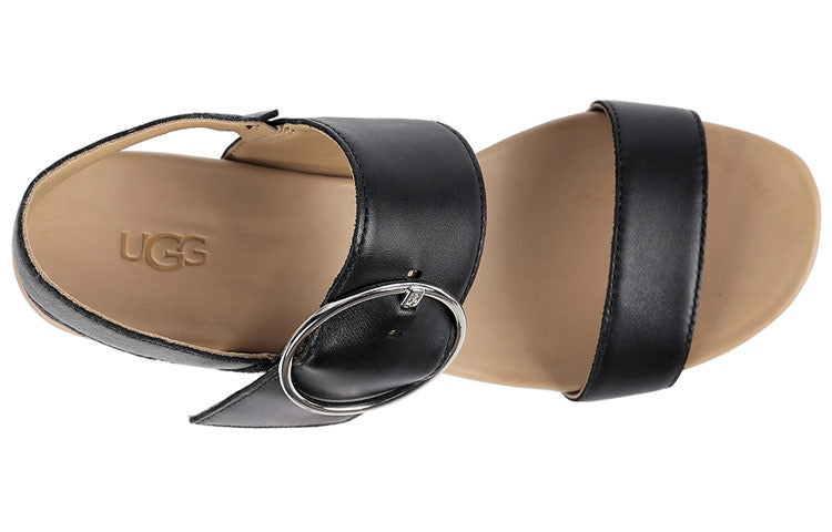 (WMNS) UGG Navee Sandals Black Brown 1117347-BLLE