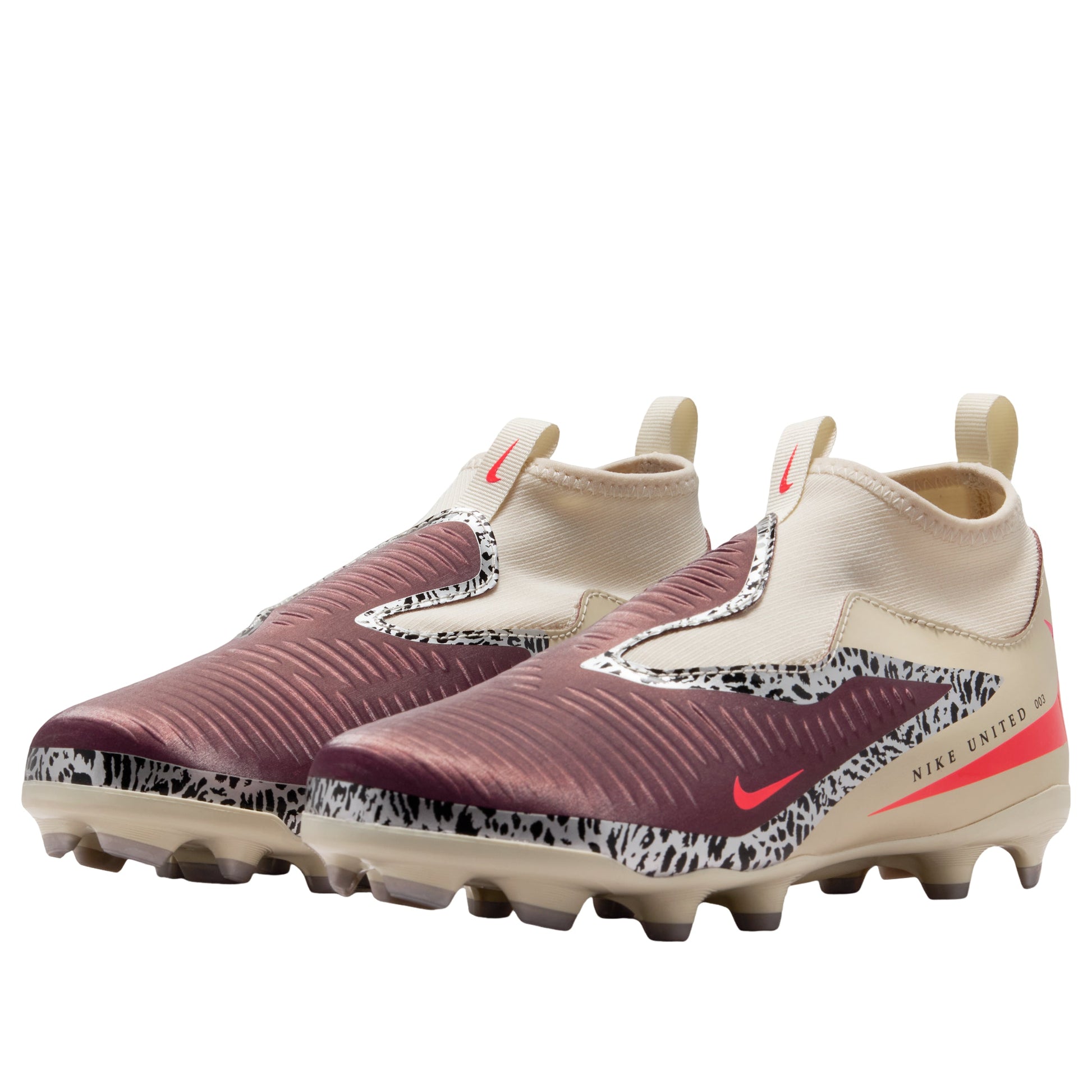 (GS) Nike United Jr. Phantom 6 High Academy 'Burgundy Crush Fossil' IO8481-661