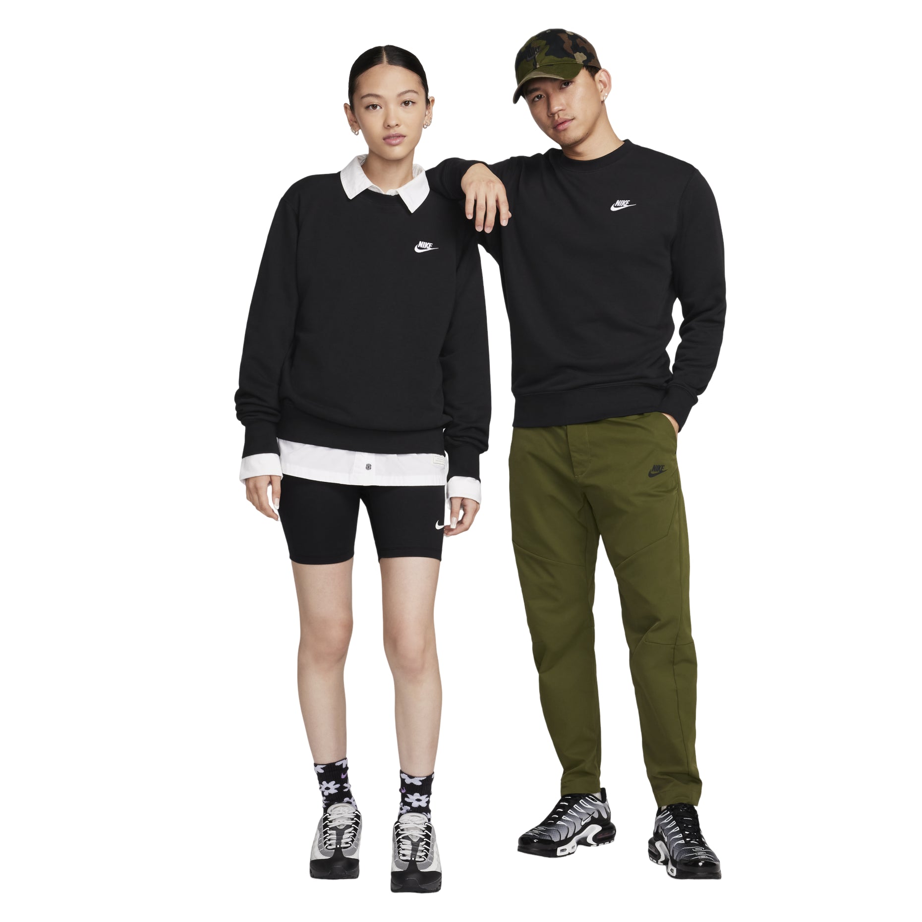 Nike AS Men's Nike Sportswear Club CRW FT Black BV2667-010