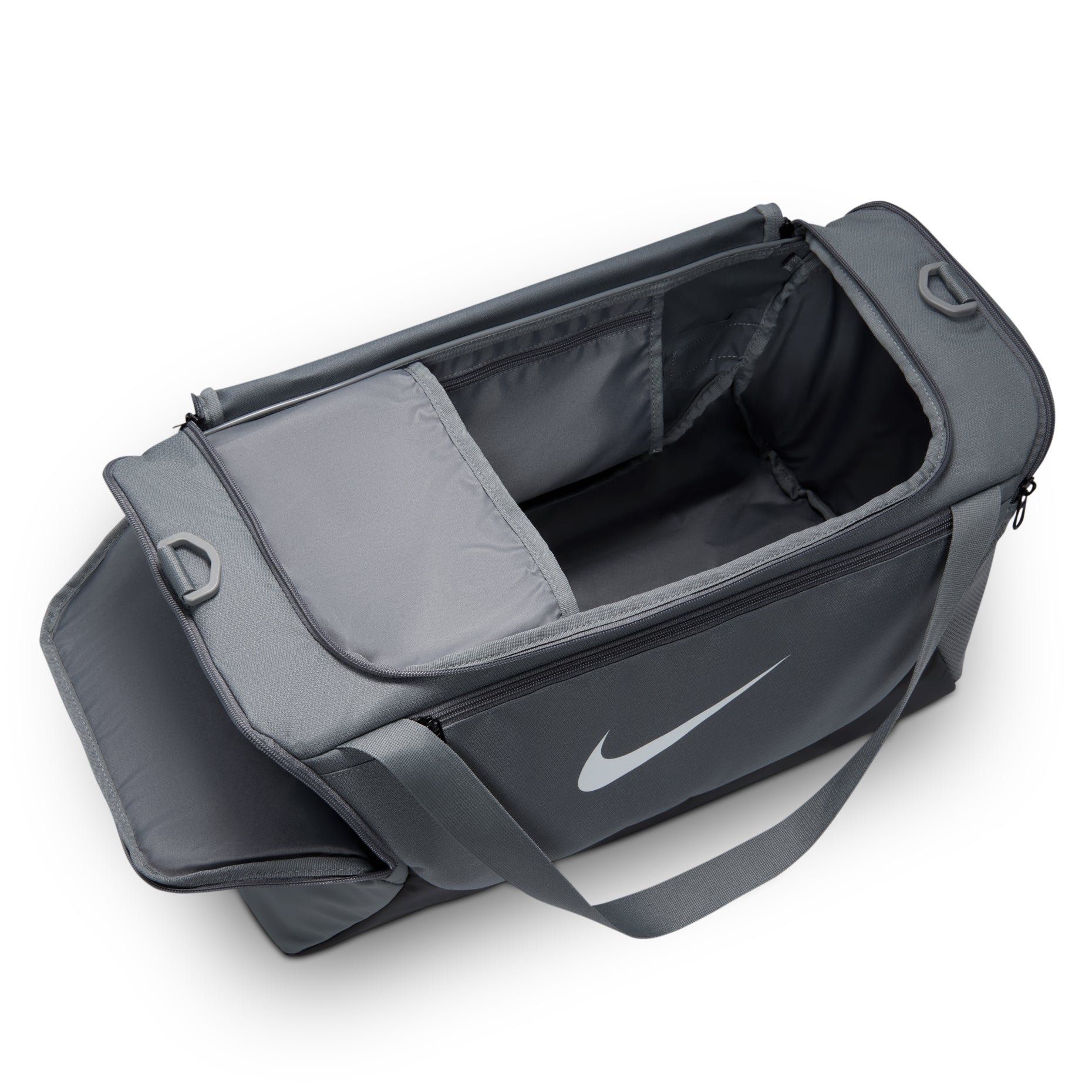 Nike Brasilia 40L Small Duffel Bag 'Smoke Grey Black White' IB4394-084