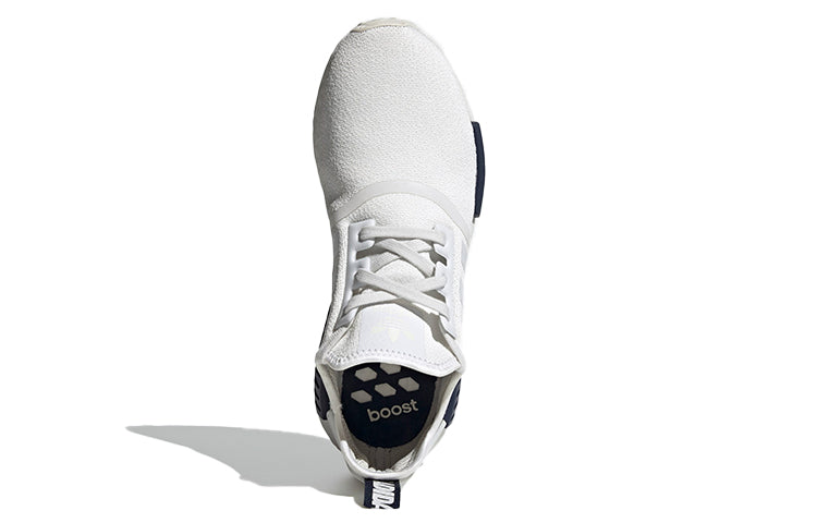 adidas NMD_R1 'Wordmark Heel Stripe - Crystal White Navy' FX6795
