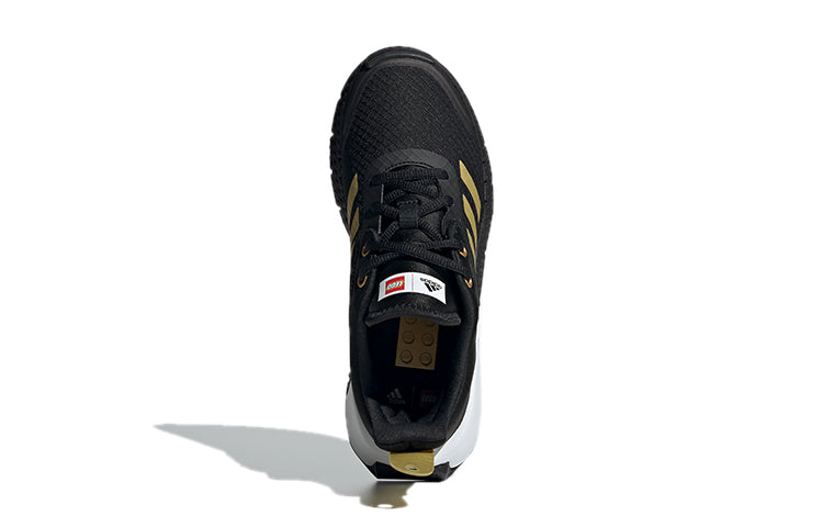 (GS) adidas LEGO x Sport Big Kid 'Black Gold Metallic' FY8444