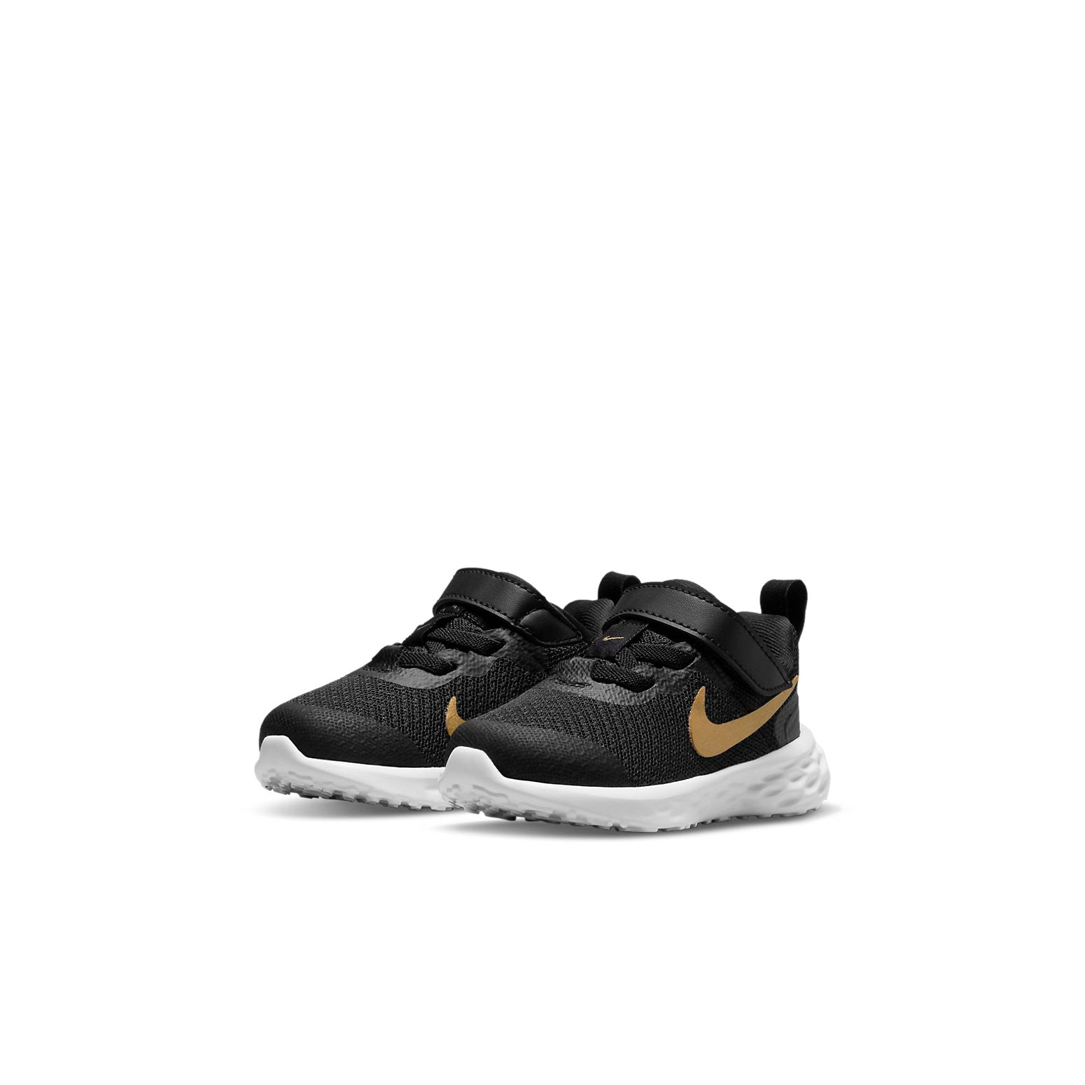 (TD) Nike Revolution 6 Low-Top Running Shoes Black/Gold DD1094-002
