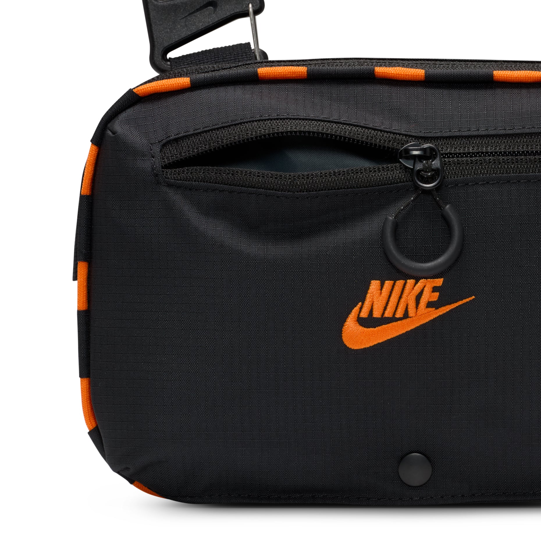 Nike 4L Hayward Patrol Crossbody Bag 'Black Safety Orange' HJ8229-010