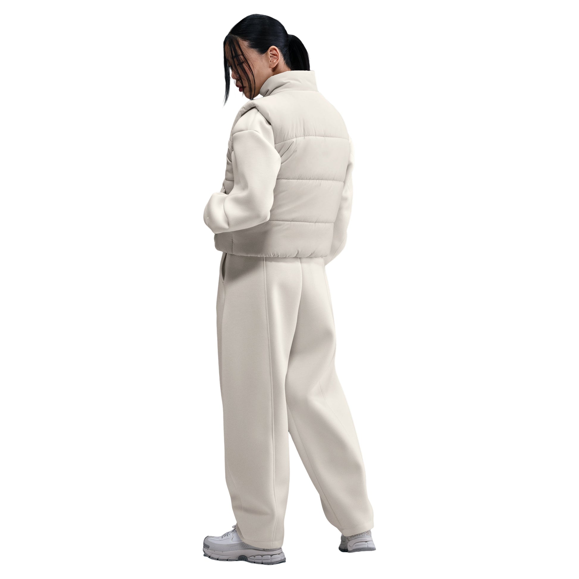 (WMNS) Nike Sportswear Classic Puffer Therma-FIT Loose Vest 'Light Bone White' FZ5923-072