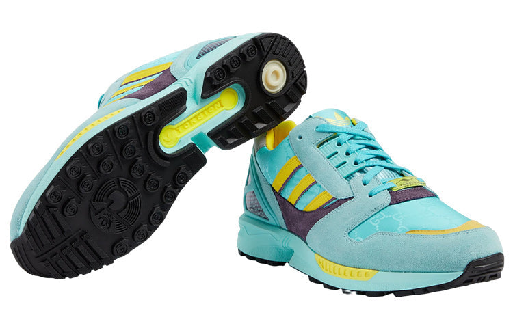 adidas x GUCCI ZX 8000 Sneakers 'Aqua Blue Yellow Brown' 721936-AAA9L-4644