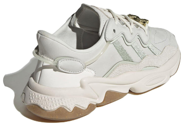 (WMNS) adidas originals Ozweego 'White Linen Green Gum' HQ6958