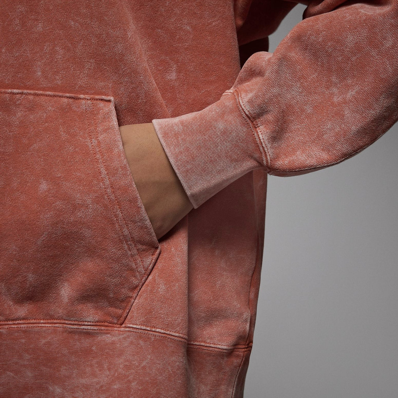 (WMNS) Air Jordan Flight Fleece Hoodie 'Rust' DX0443-812