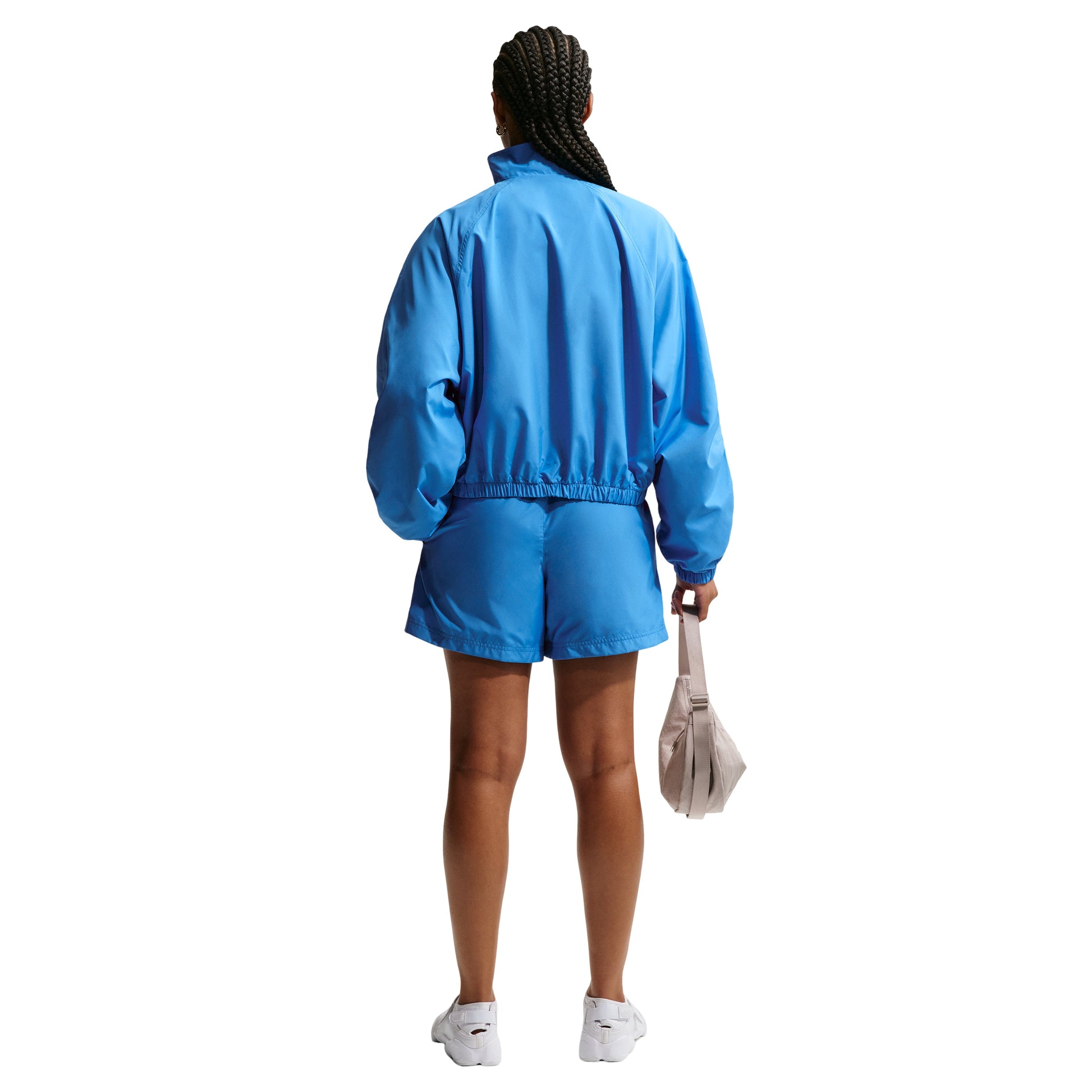 (WMNS) Nike Sportswear Classic Mid-Rise Woven Shorts 'Light Photo Blue Sail' FV7557-435