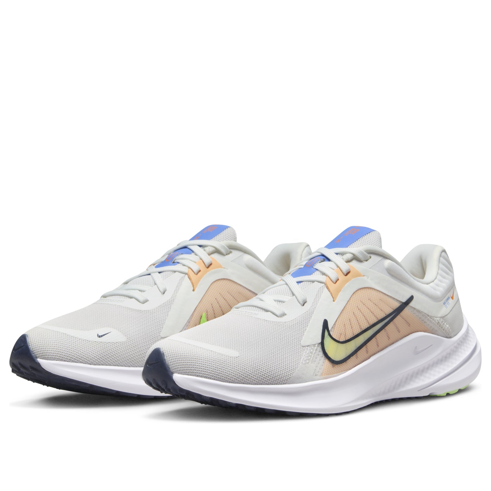 (WMNS) Nike Quest 5 'White Orange Black' DD9291-103