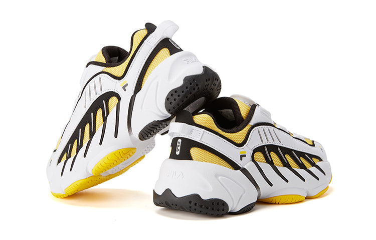 (GS) FILA Vintage LowTop Sneakers 'White Yellow Black' K15B041112FYW